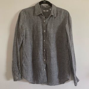 Uniqlo Gingham Button Up Blouse